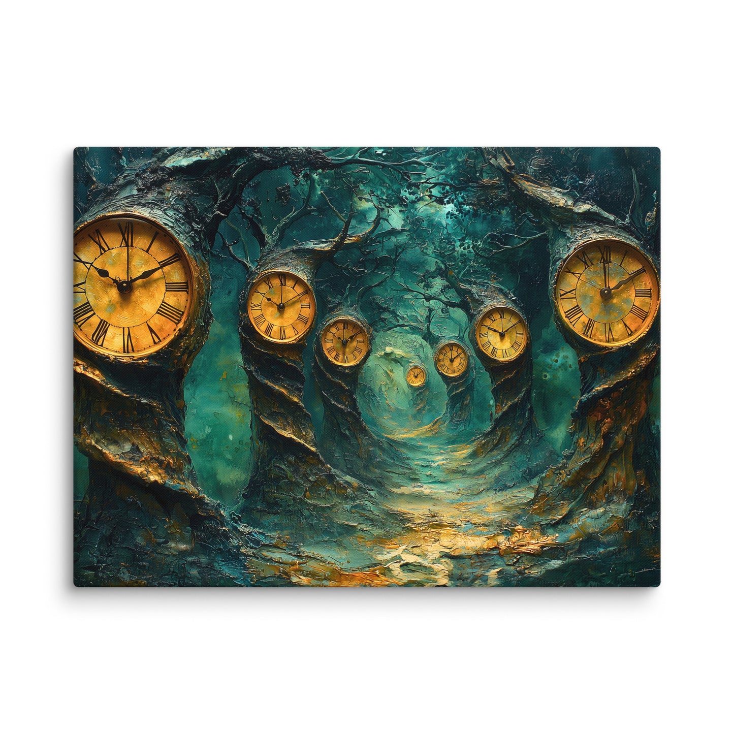 Peinture Mouvement Surréaliste - les Bois aux Horloges Affiches, reproductions et œuvres graphiques Art Virtuoso L