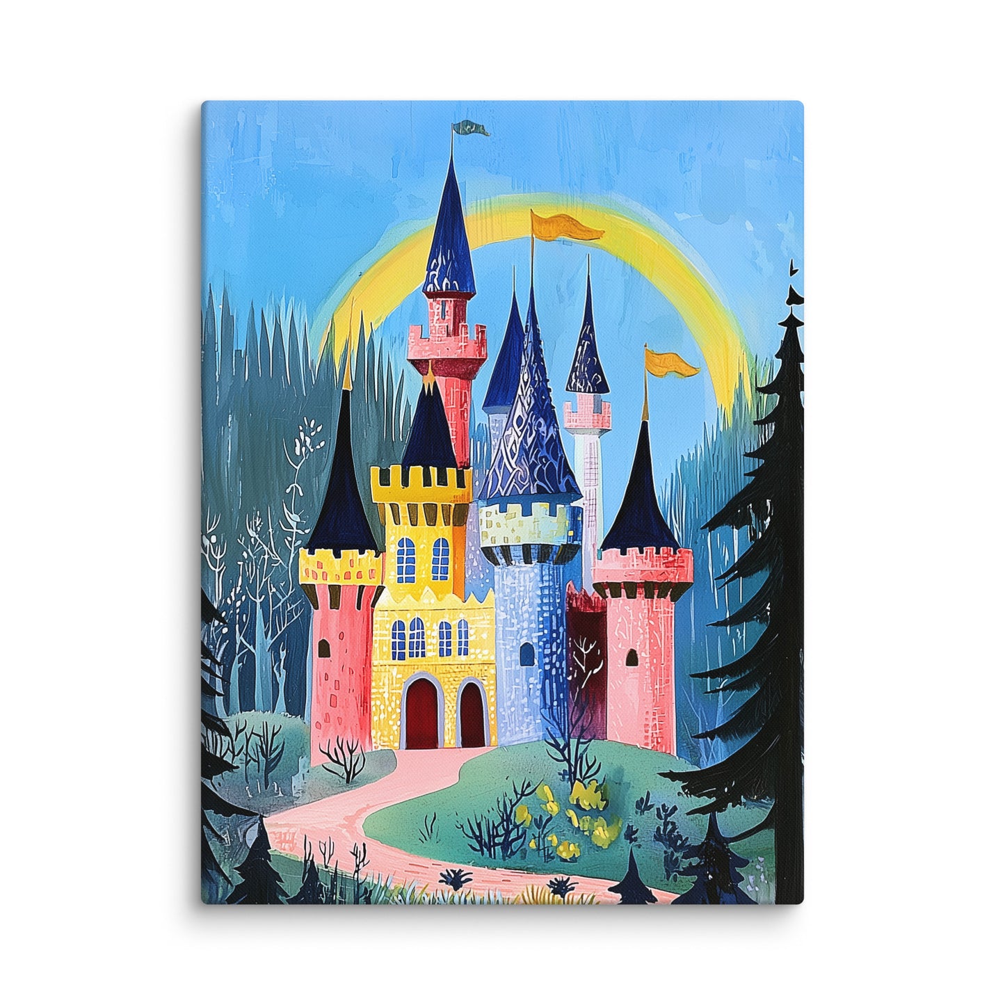 Tableau Chambre Fillette - Chateau de Princesse Affiches, reproductions et œuvres graphiques Art Virtuoso L