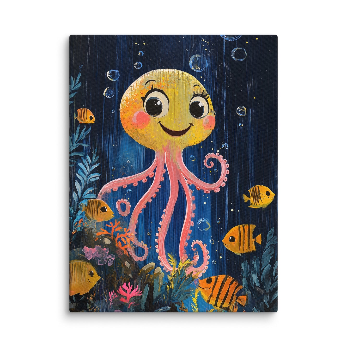 Peinture Pieuvre Enfant Affiches, reproductions et œuvres graphiques Art Virtuoso L