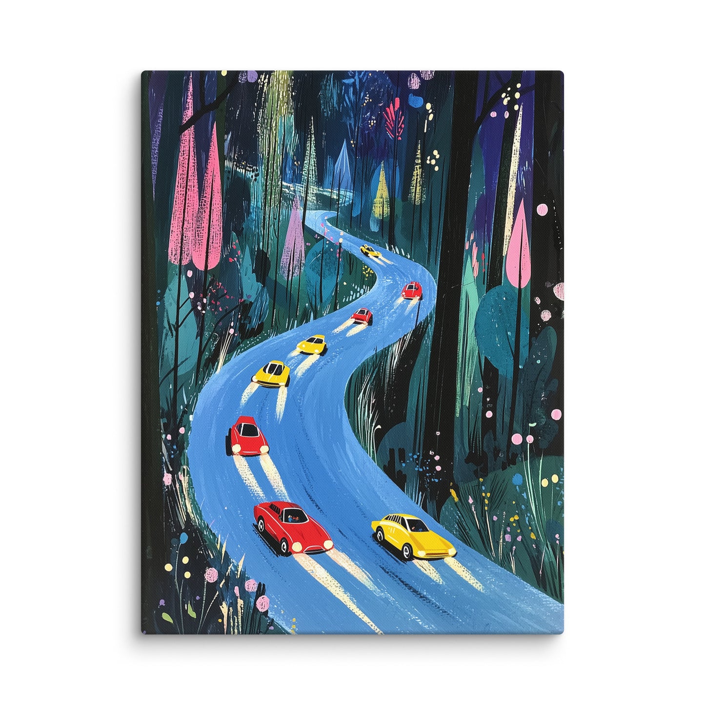 Toile Peinture Chambre Garçon - Course de Voitures Affiches, reproductions et œuvres graphiques Art Virtuoso L