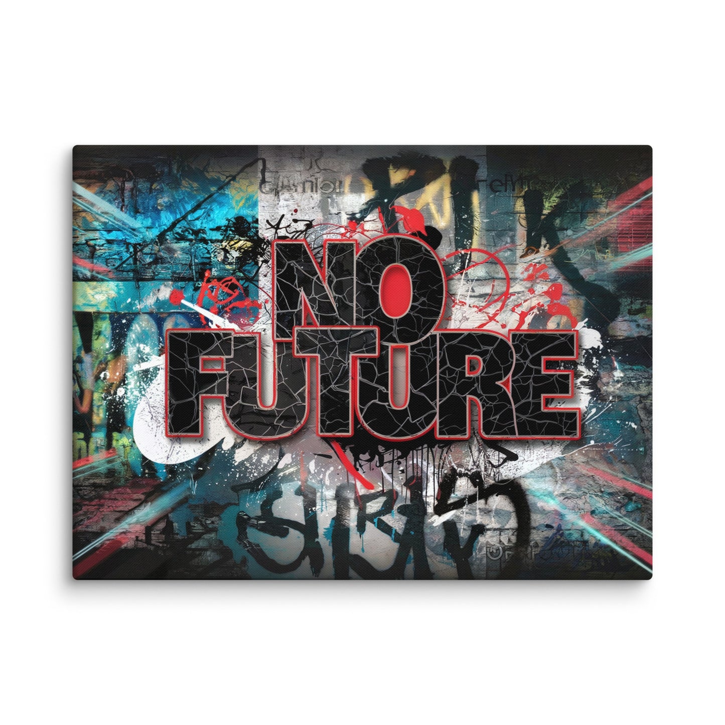 Tableau Punk - Graffiti No Future Affiches, reproductions et œuvres graphiques Art Virtuoso L