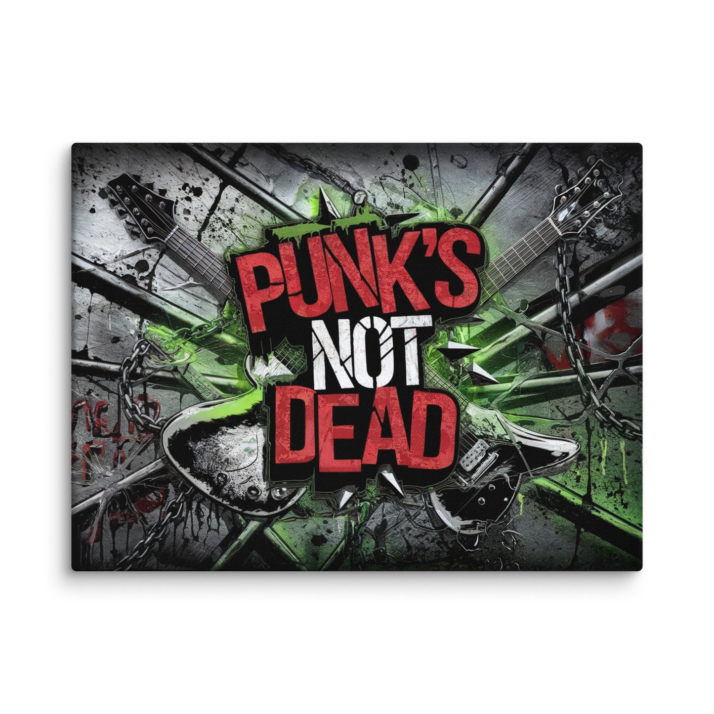 Tableau Art Punk - Graffiti Punk's Not Dead Affiches, reproductions et œuvres graphiques Art Virtuoso L