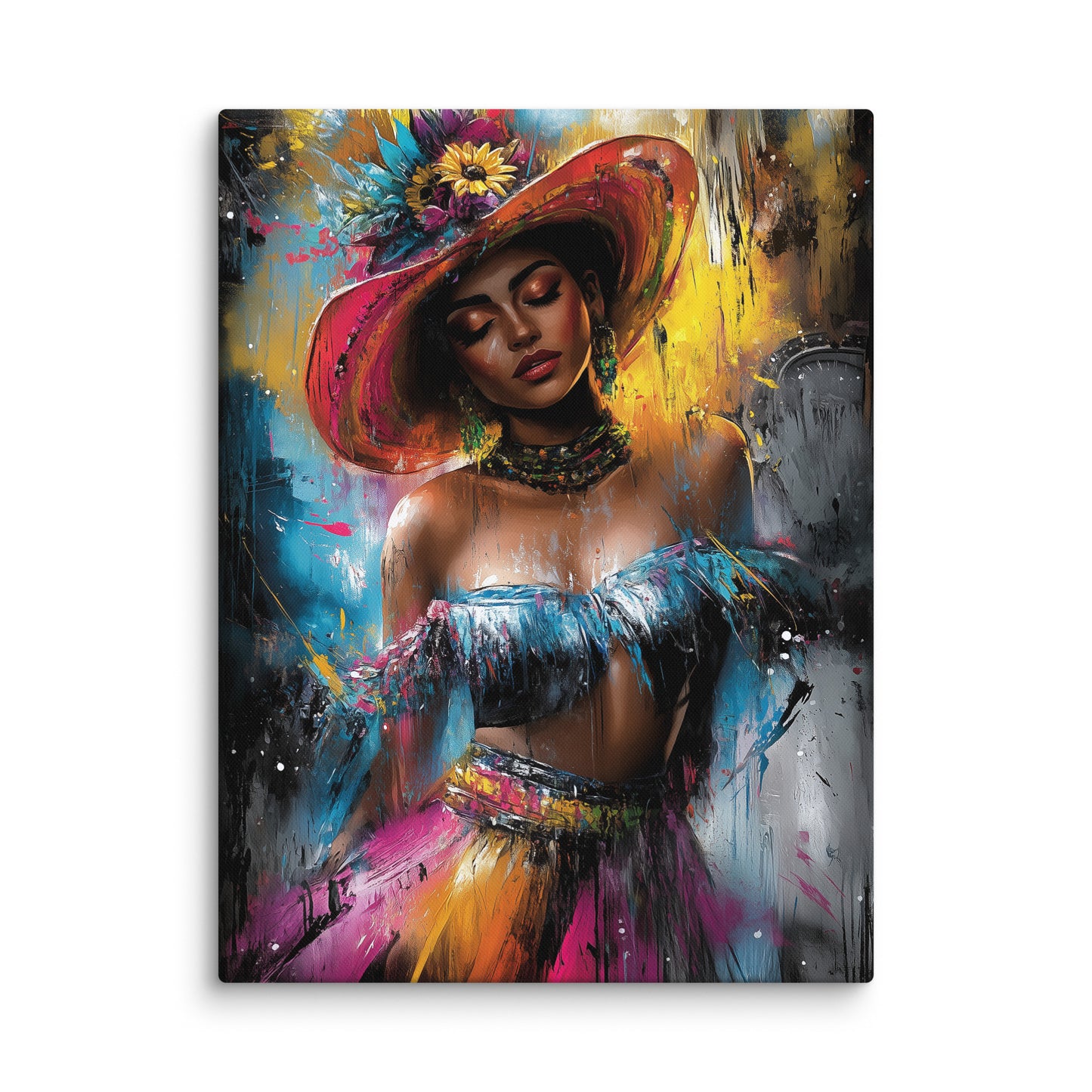 Tableau Peinture Street Art - Femme Mexicaine Affiches, reproductions et œuvres graphiques Art Virtuoso L