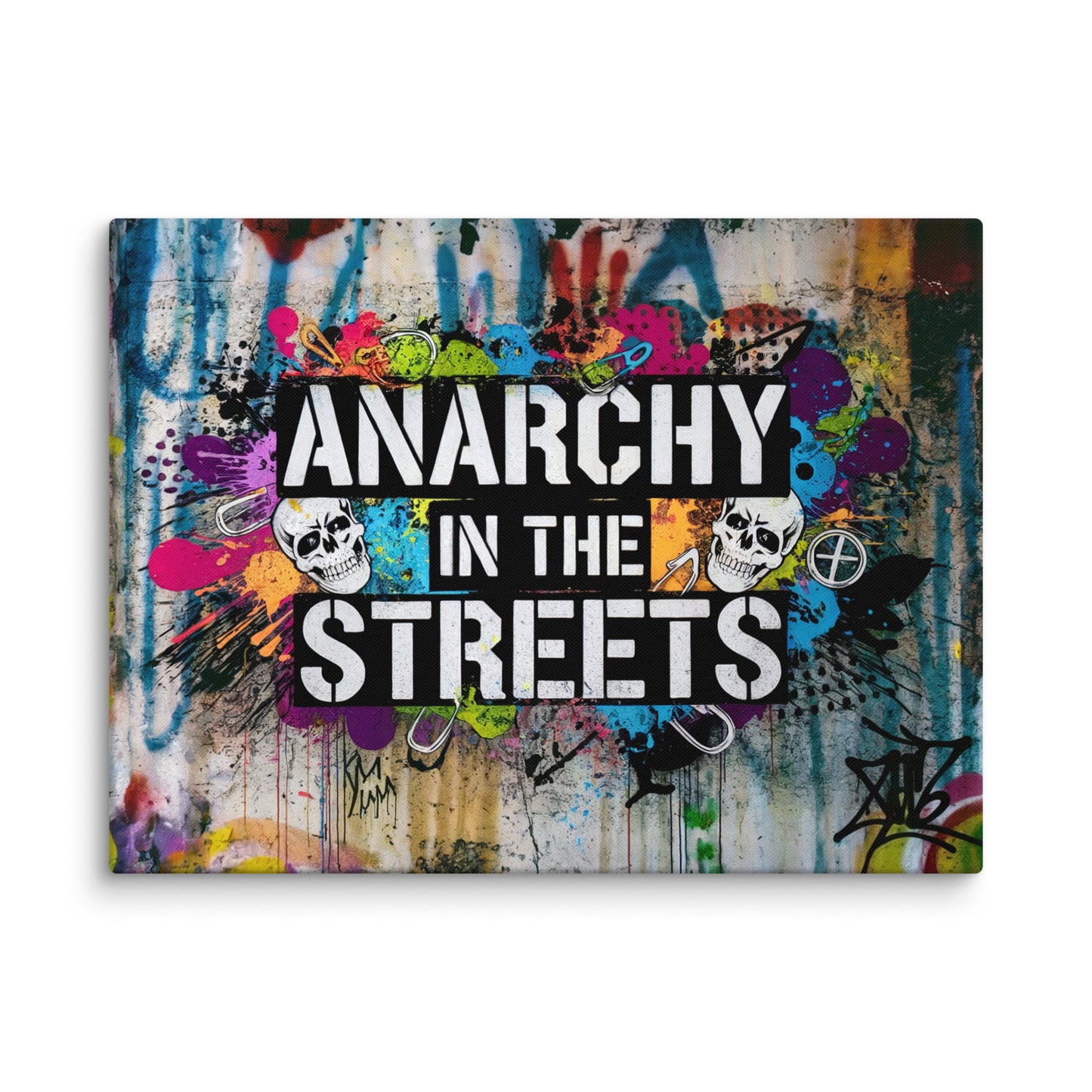 Tableau Graffitis - Anarchy In The Streets Affiches, reproductions et œuvres graphiques Art Virtuoso L
