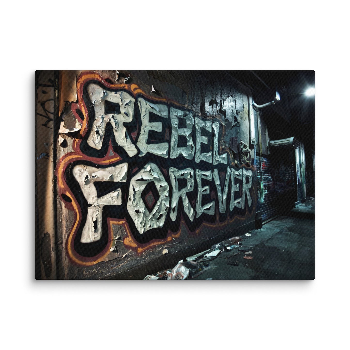 Toile Urban Art - Rebel Forever Affiches, reproductions et œuvres graphiques Art Virtuoso L