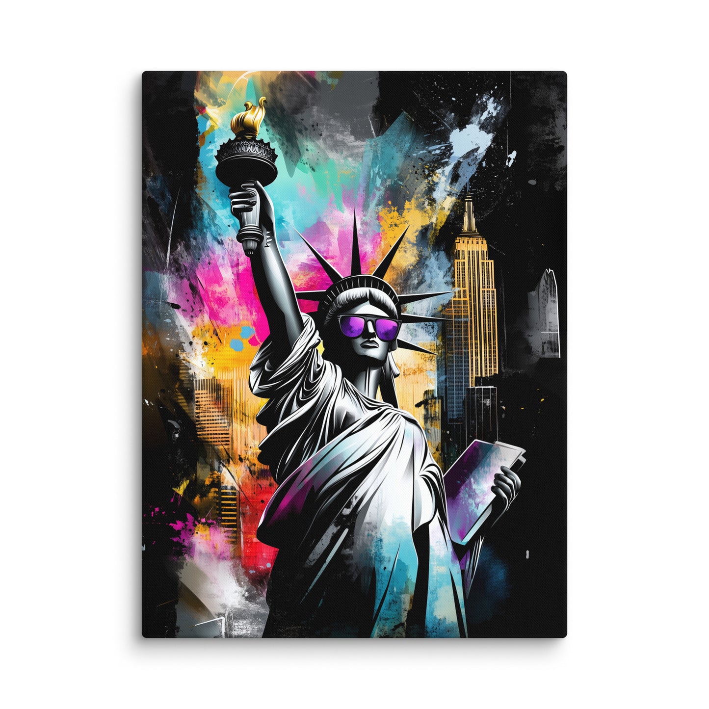 Tableau Statue de la Liberte - Pop Art Affiches, reproductions et œuvres graphiques Art Virtuoso L