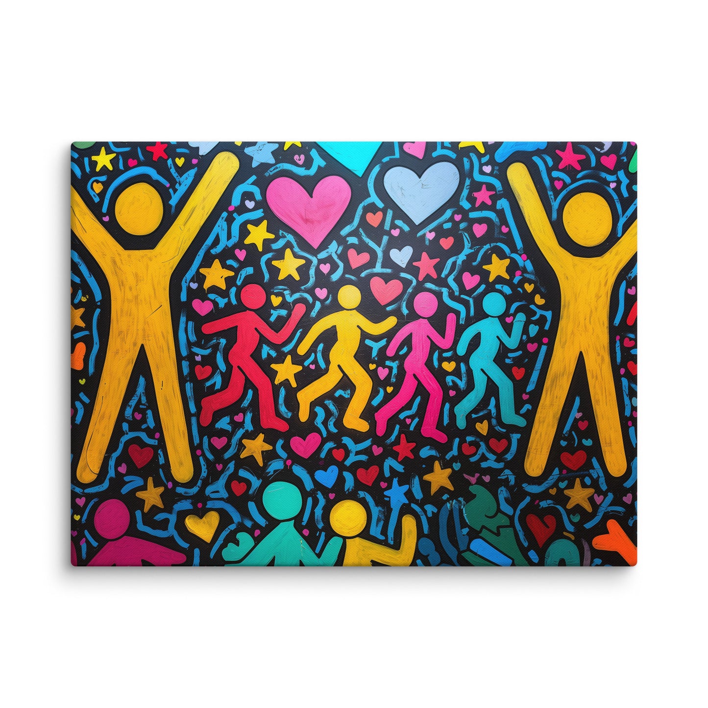 Tableau Keith Haring Style Affiches, reproductions et œuvres graphiques Art Virtuoso L