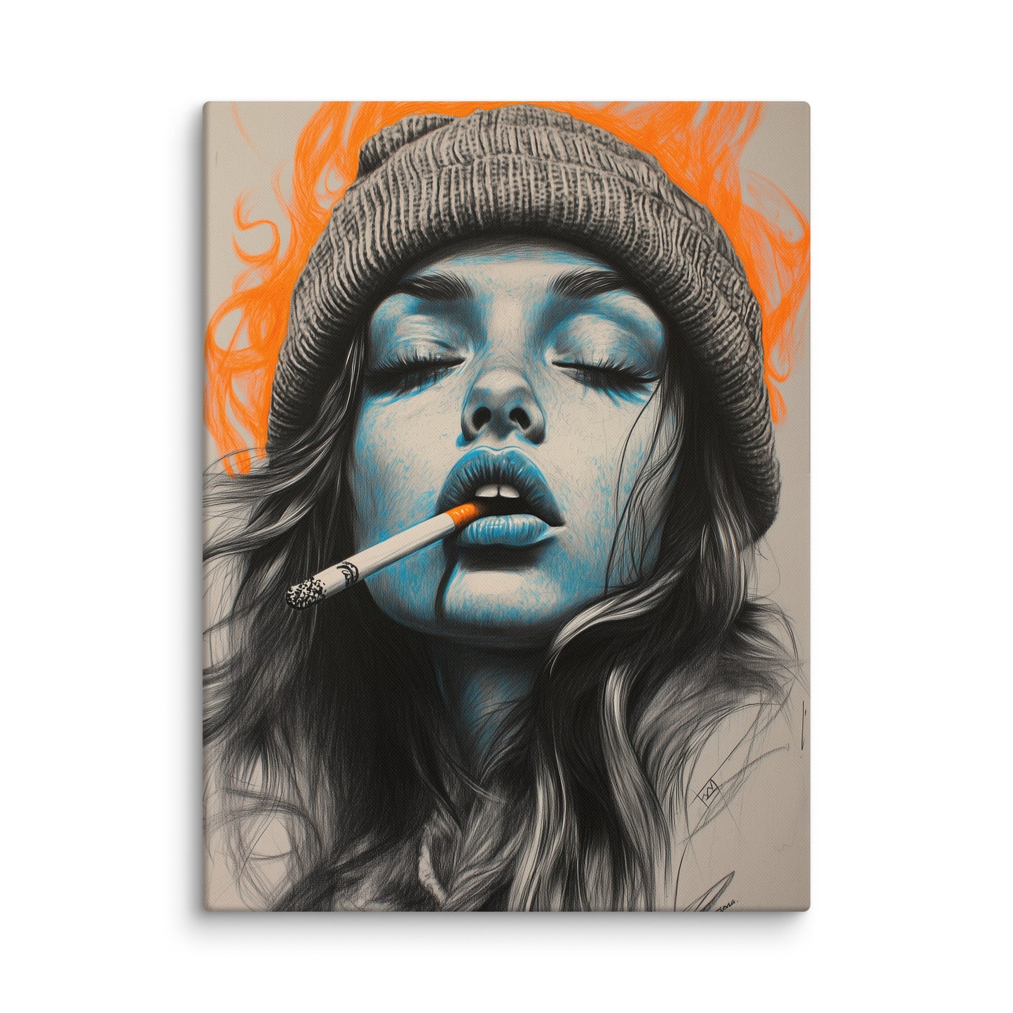 Toile Style Street Art - Hobo Woman Affiches, reproductions et œuvres graphiques Art Virtuoso L