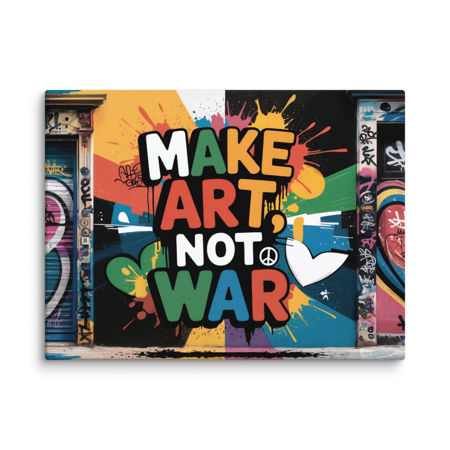 Graffiti Art Mural - Make Art, Not War Affiches, reproductions et œuvres graphiques Art Virtuoso L