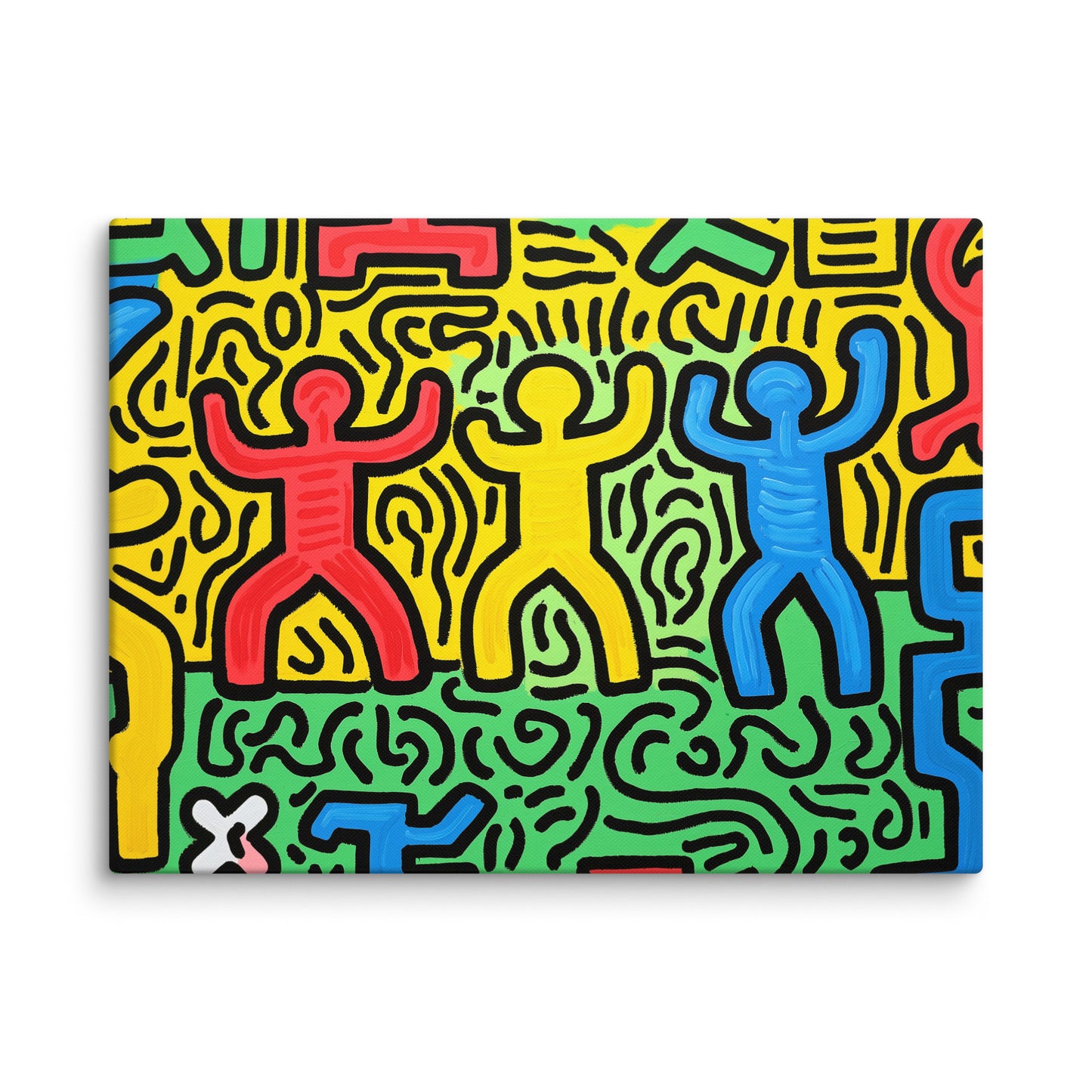 Toile Déco Chambre Street Art - Style Keith Haring Affiches, reproductions et œuvres graphiques Art Virtuoso L