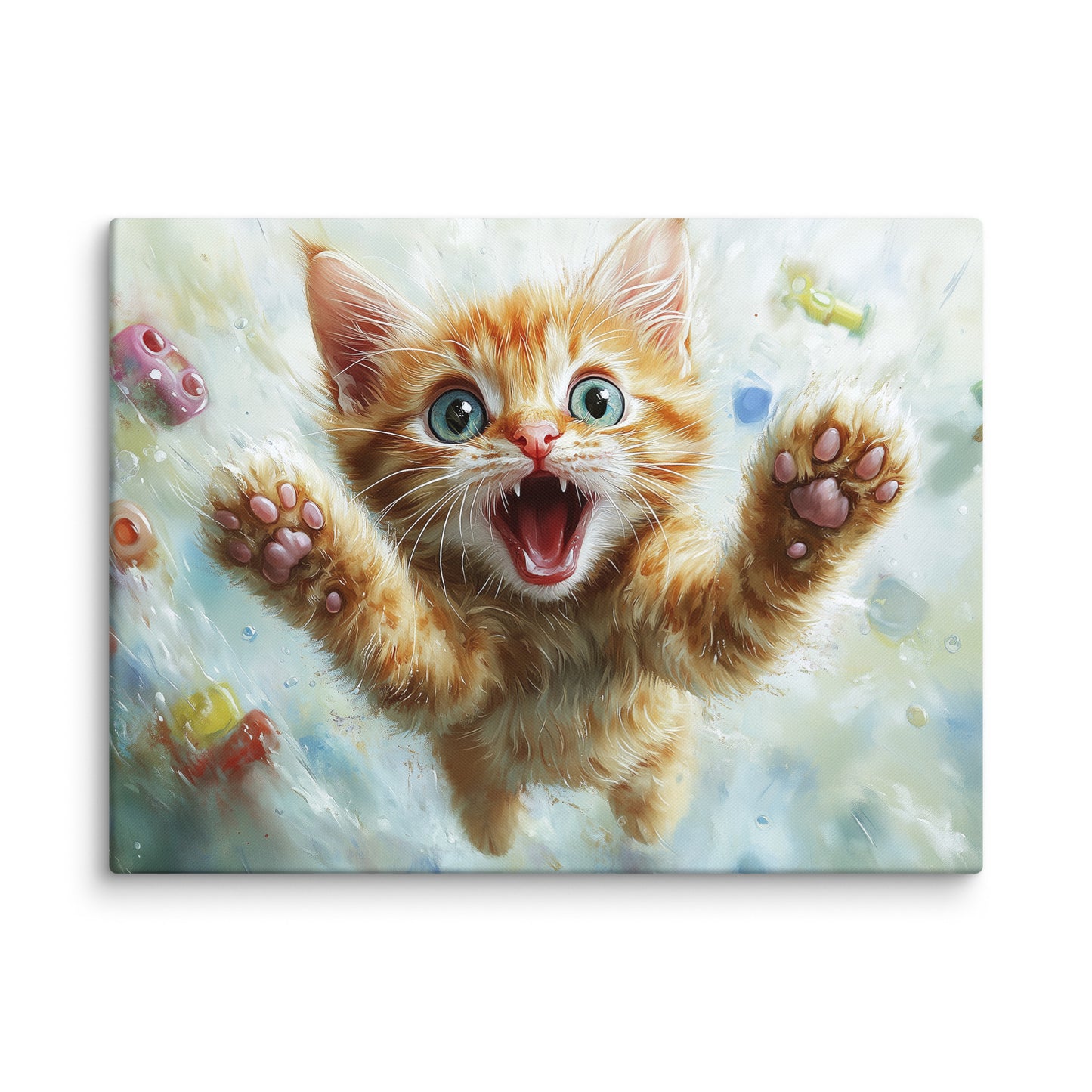 Toile Chat Rigolo Affiches, reproductions et œuvres graphiques Art Virtuoso L