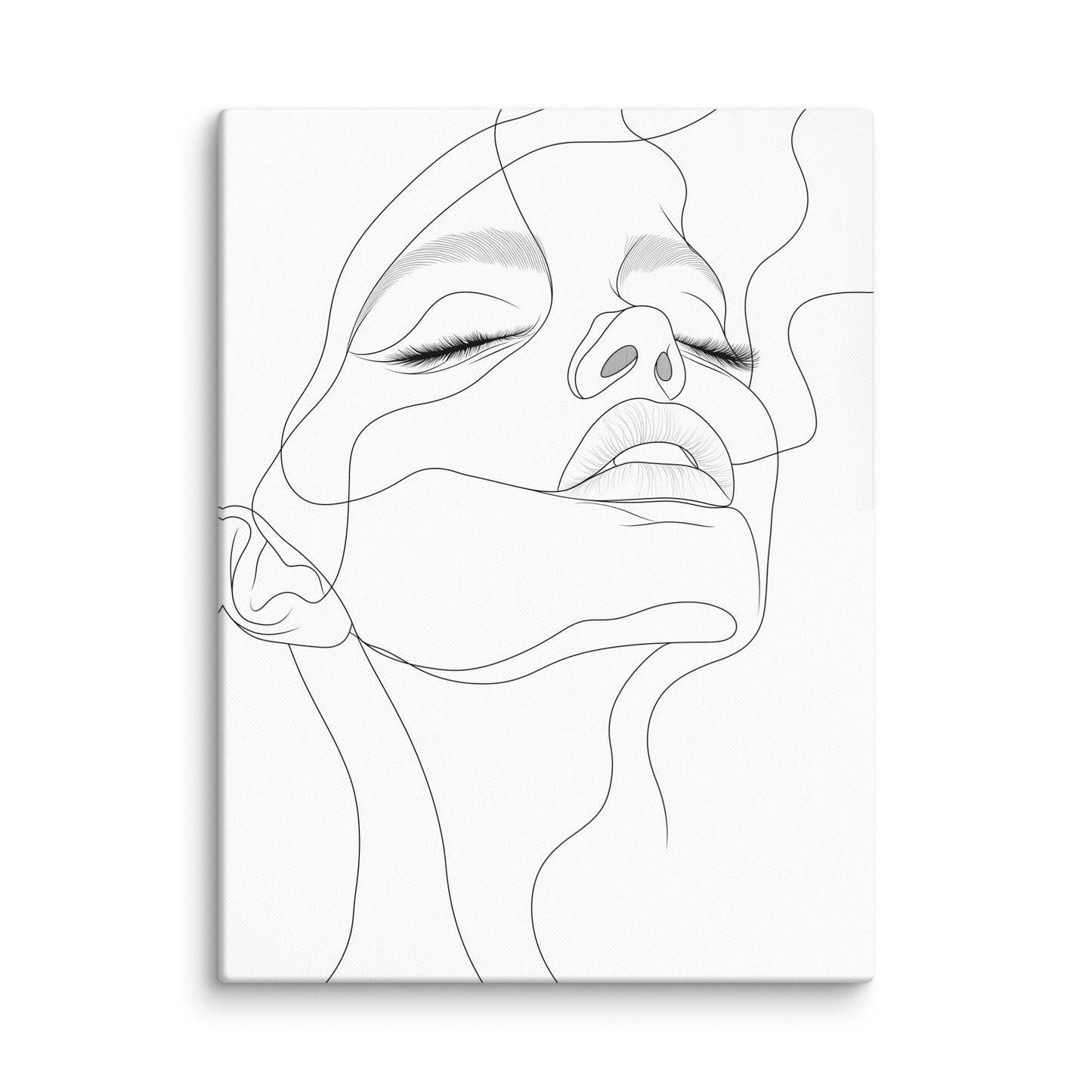 Toile Dessin Minimaliste Femme Affiches, reproductions et œuvres graphiques Art Virtuoso L