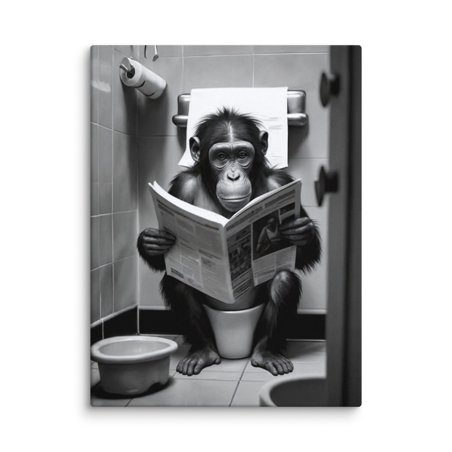 Tableau Photo - Chimpanzé Rigolo Affiches, reproductions et œuvres graphiques Art Virtuoso L