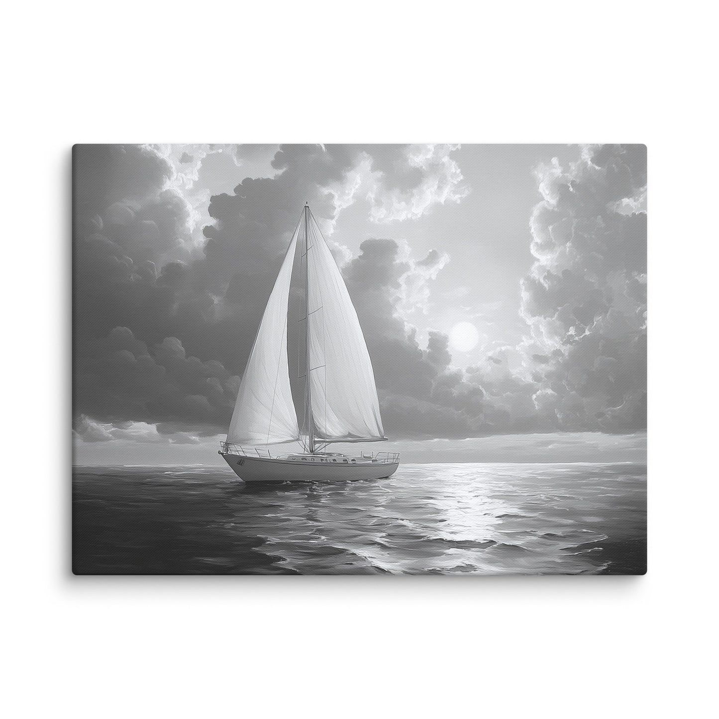 Tableau Voilier - Noir et Blanc Affiches, reproductions et œuvres graphiques Art Virtuoso L