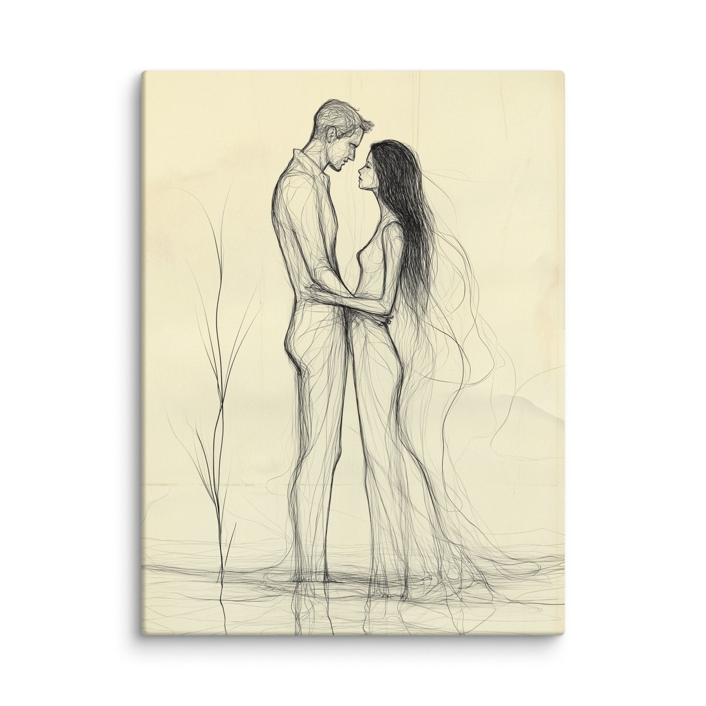 Tableau Minimaliste Couple Affiches, reproductions et œuvres graphiques Art Virtuoso L