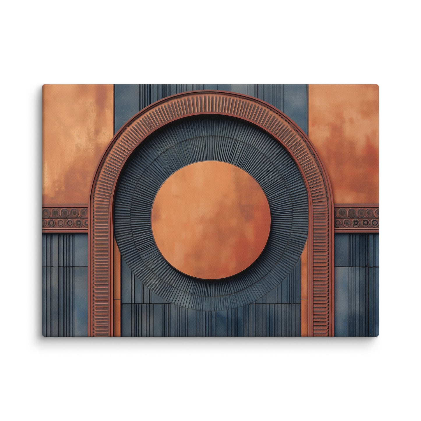 Tableau Terracotta et Bleu Affiches, reproductions et œuvres graphiques Art Virtuoso L