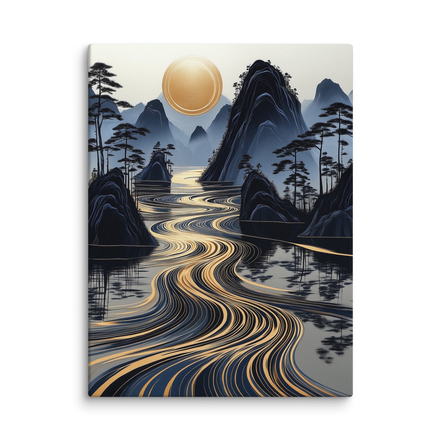 Tableau Nature Design - Rivière d'Or Affiches, reproductions et œuvres graphiques Art Virtuoso L