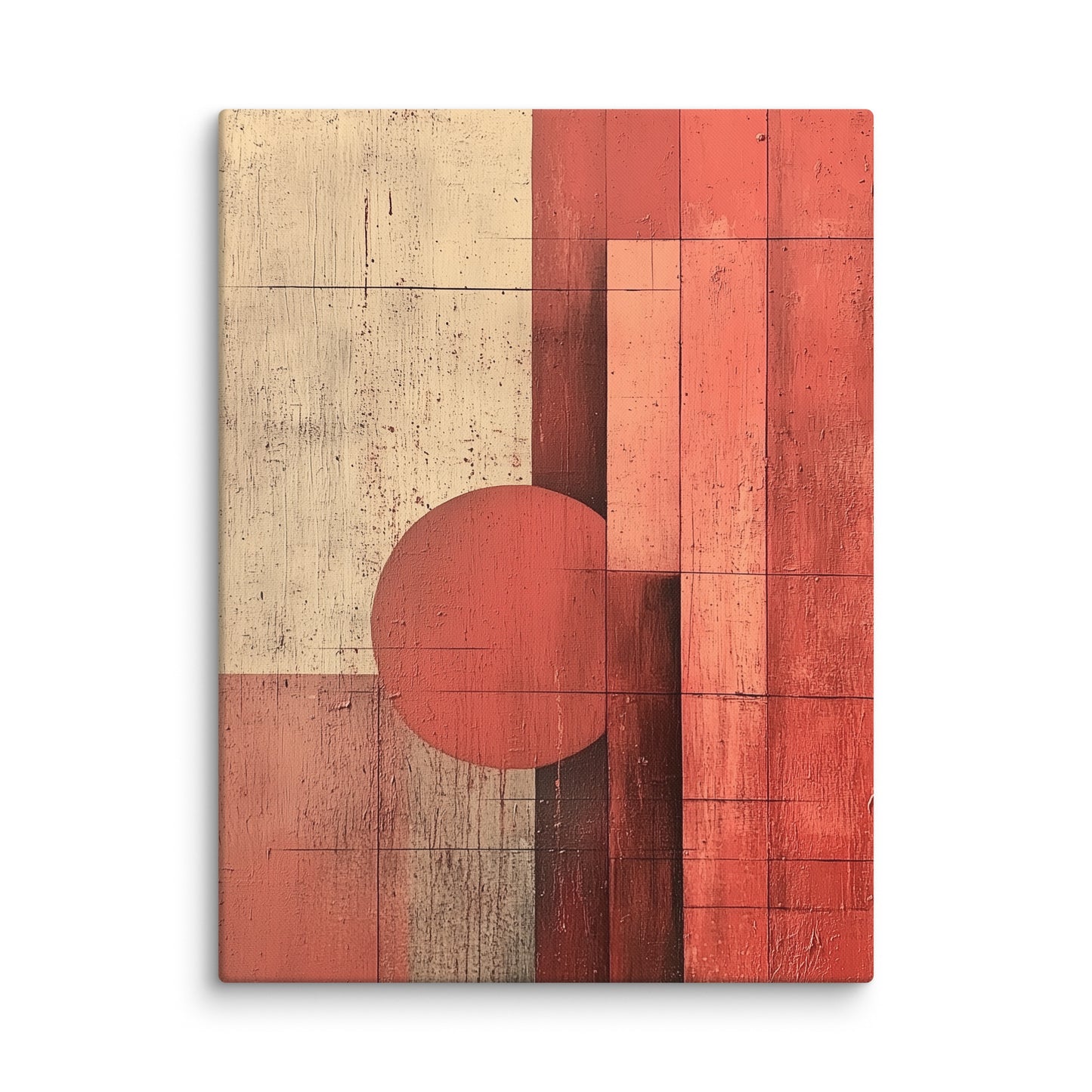 Tableau Moderne Terracotta - Géométrie Solaire Affiches, reproductions et œuvres graphiques Art Virtuoso L