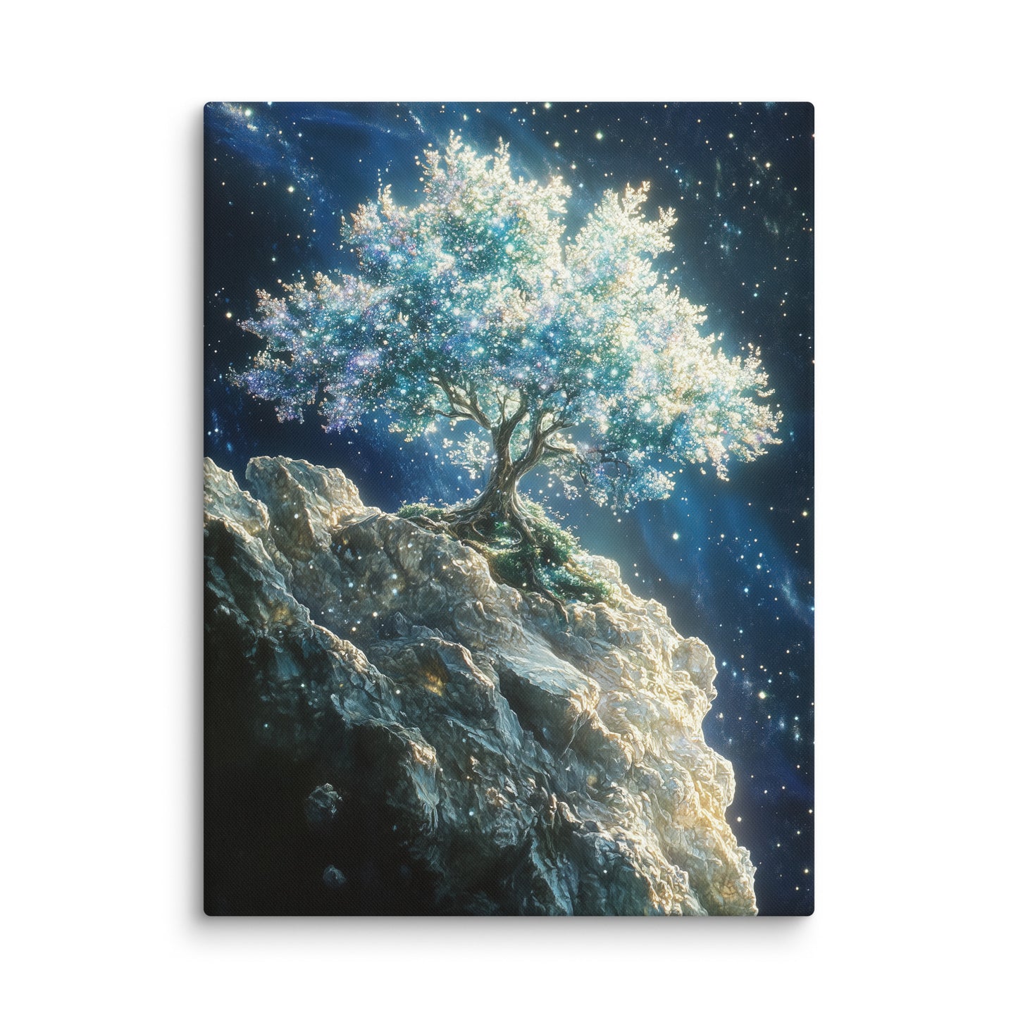 Tableau Arbre Fantastique - entre Terre et Étoiles Affiches, reproductions et œuvres graphiques Art Virtuoso L