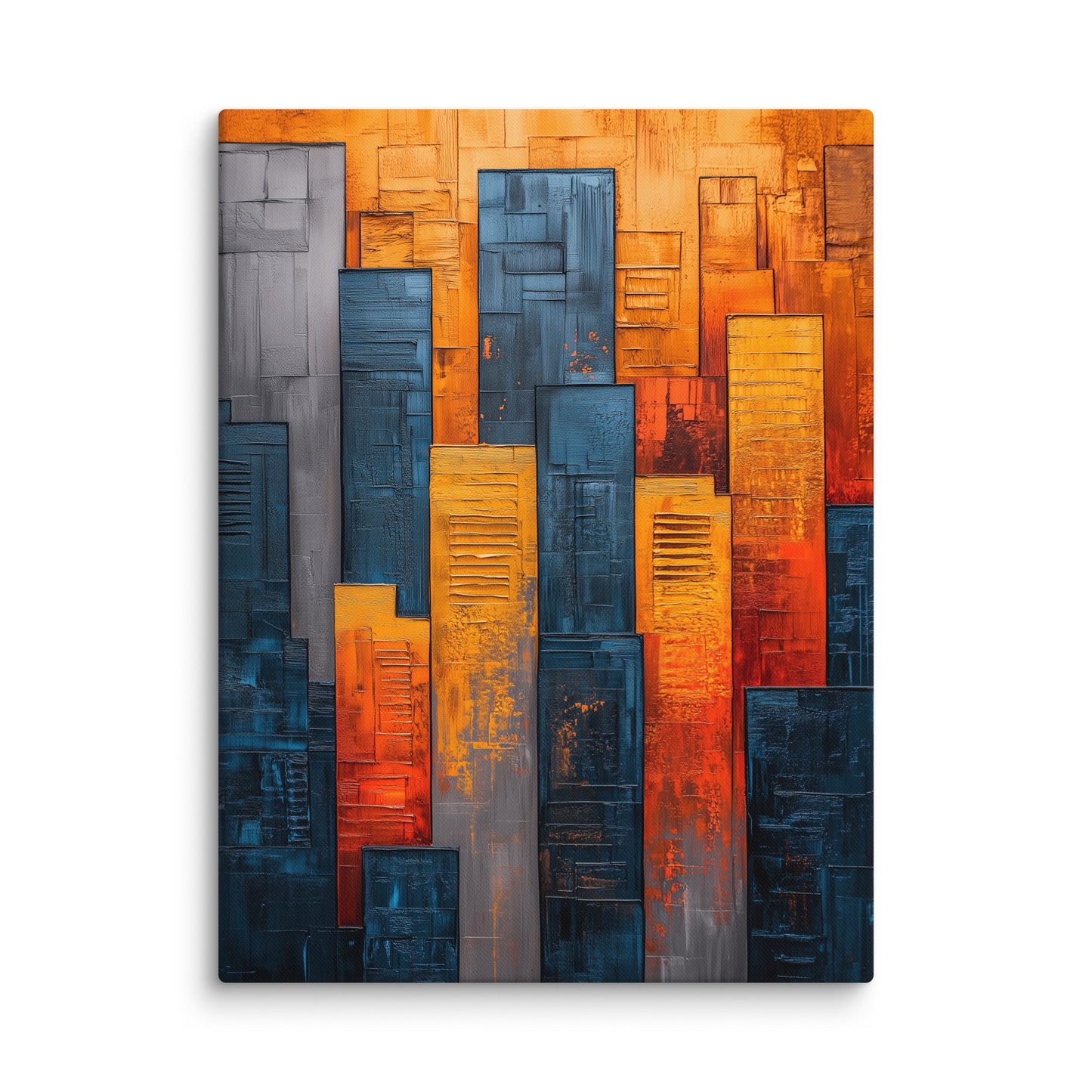 Tableau Artistique Moderne - Verticalité Urbaine Affiches, reproductions et œuvres graphiques Art Virtuoso L