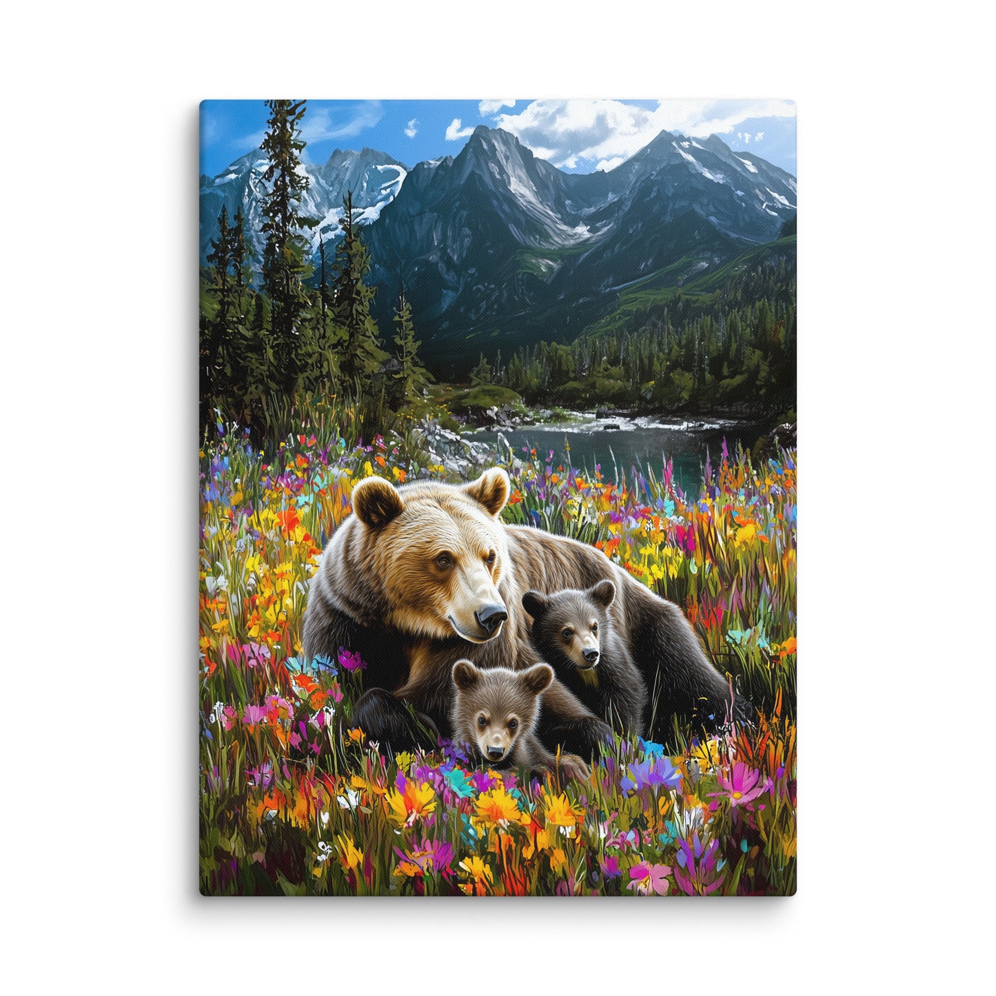 Tableau Oursons en Montagne Affiches, reproductions et œuvres graphiques Art Virtuoso L