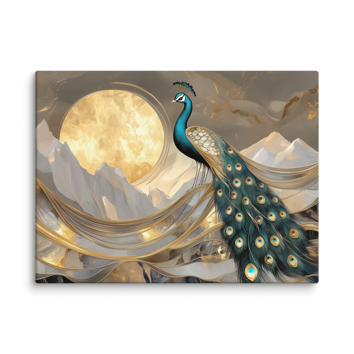 Peinture Style Art Deco - Danse du Paon Affiches, reproductions et œuvres graphiques Art Virtuoso L