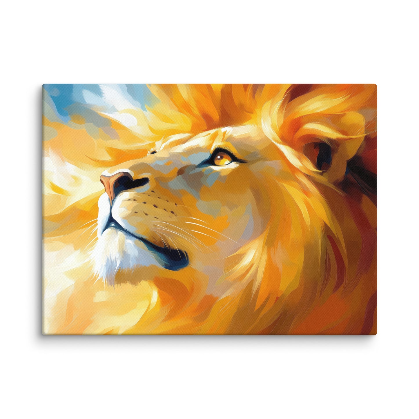 Tableau Tête de Lion - Regard de Feu Affiches, reproductions et œuvres graphiques Art Virtuoso L