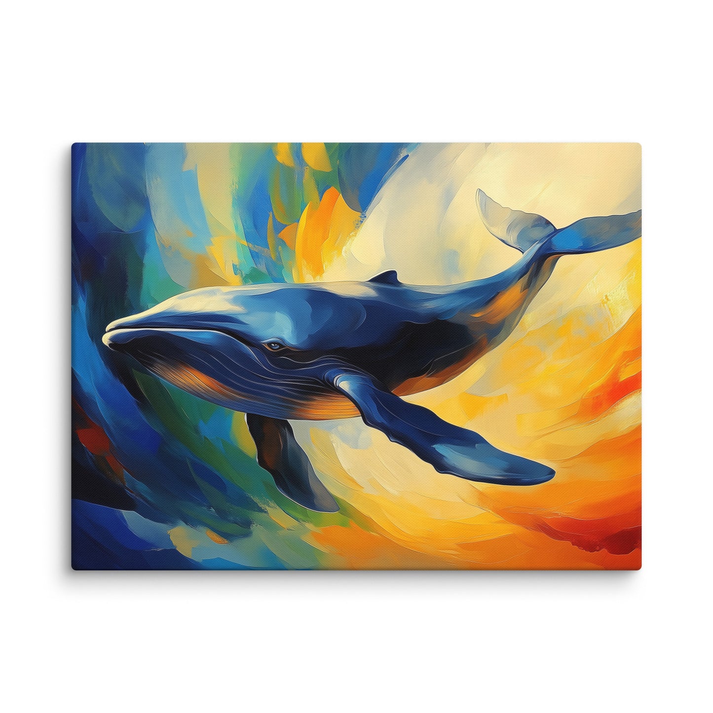 Tableau Baleine Bleue - Océan Astral Affiches, reproductions et œuvres graphiques Art Virtuoso L