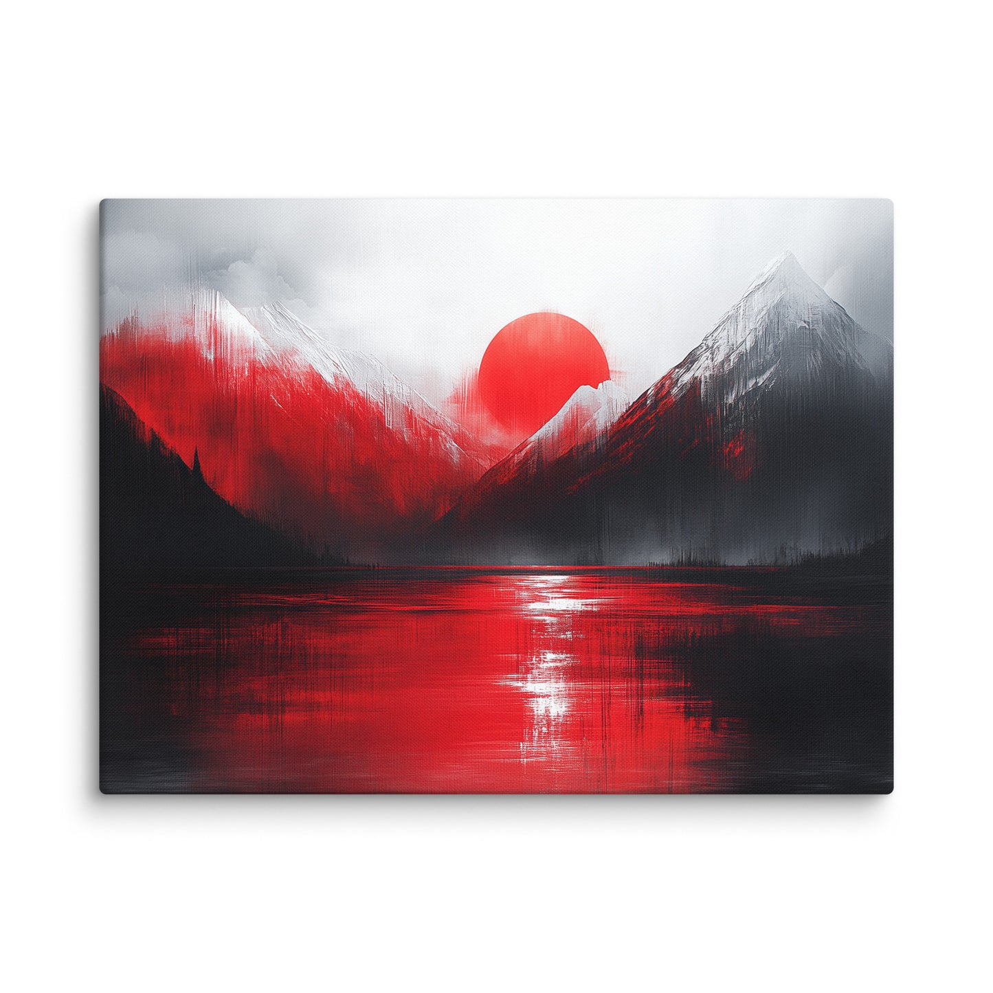 Tableau Déco Rouge : Reflets d'Aurore Affiches, reproductions et œuvres graphiques Art Virtuoso L