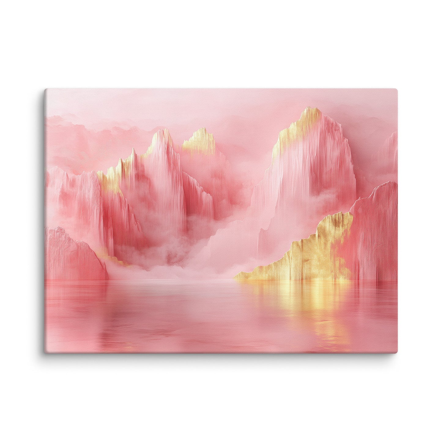 Tableau Rose Doré - Rifts de Lumière Affiches, reproductions et œuvres graphiques Art Virtuoso L