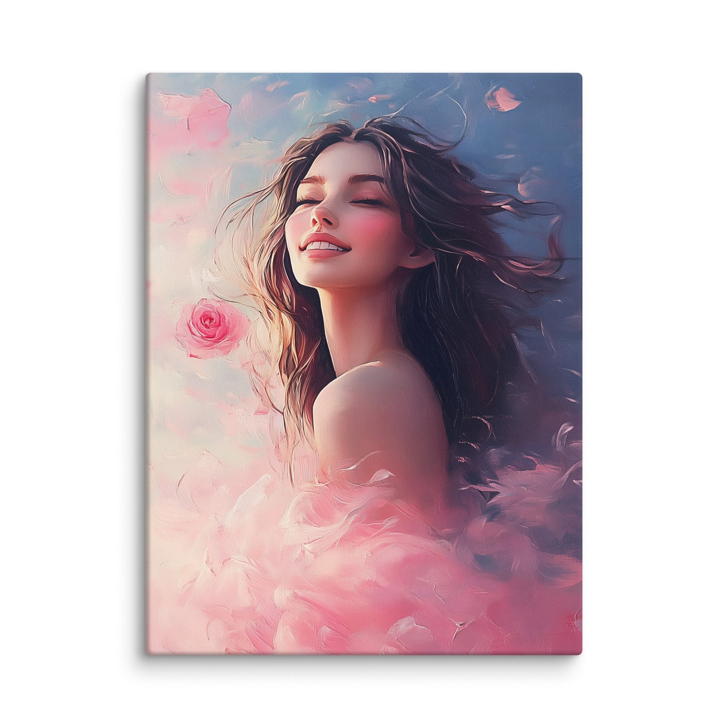 Tableau Rose Femme : Souffle de Printemps Affiches, reproductions et œuvres graphiques Art Virtuoso L