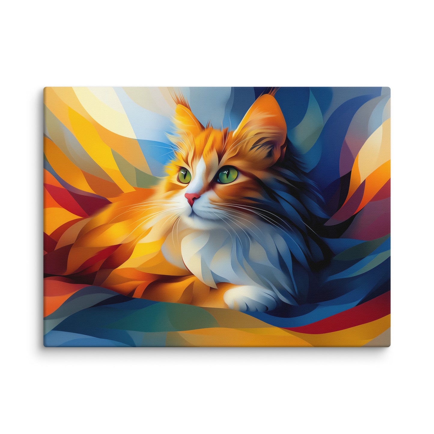 Peinture Chat Roux - Symphonie de Couleurs Affiches, reproductions et œuvres graphiques Art Virtuoso L