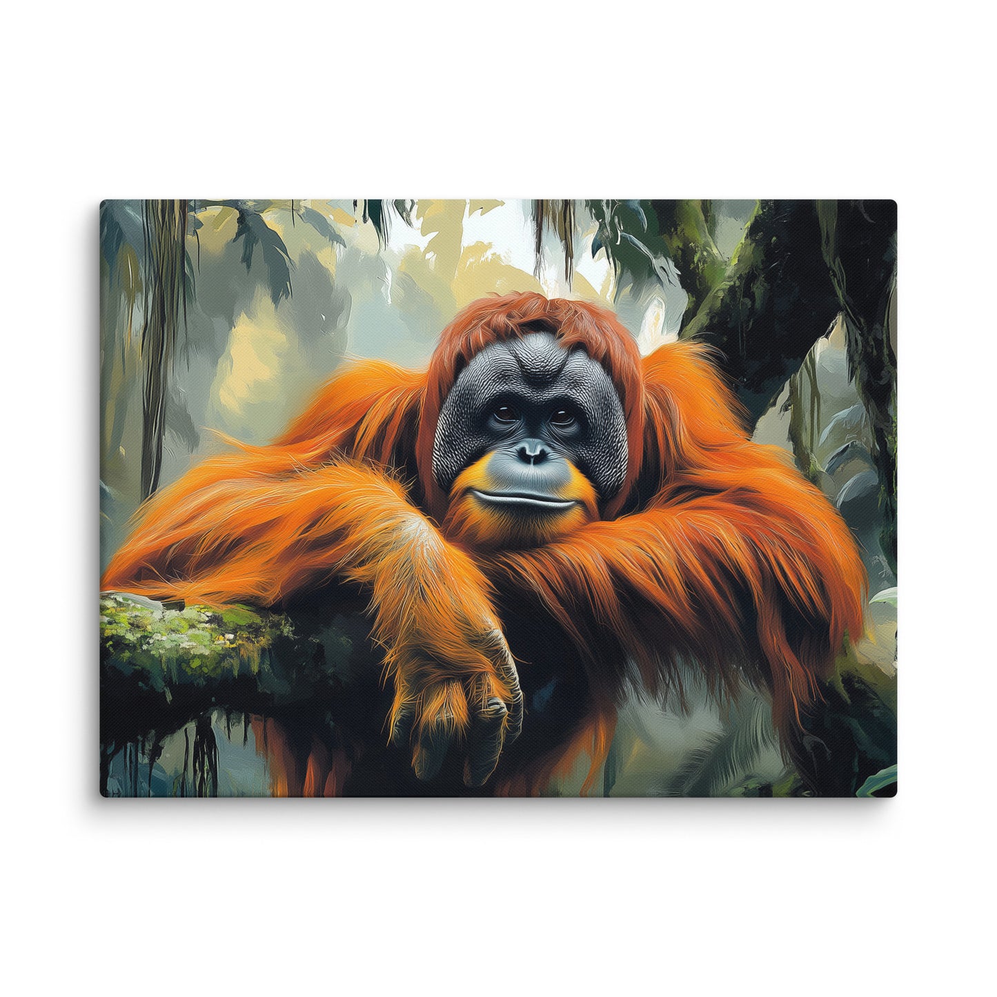 Tableau Orang-Outan : Gardien de la Jungle Affiches, reproductions et œuvres graphiques Art Virtuoso L