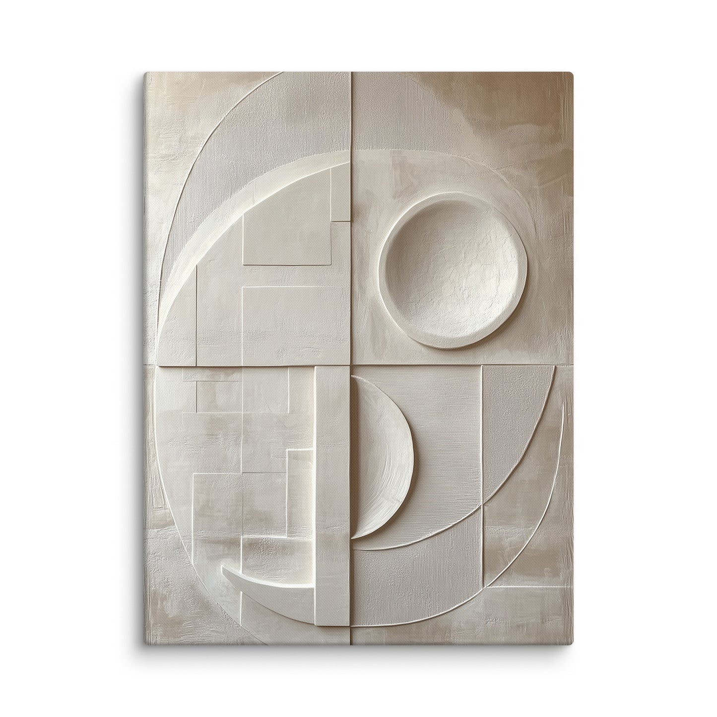 Tableau Blanc Géométrique : Équilibre Moderne Affiches, reproductions et œuvres graphiques Art Virtuoso L