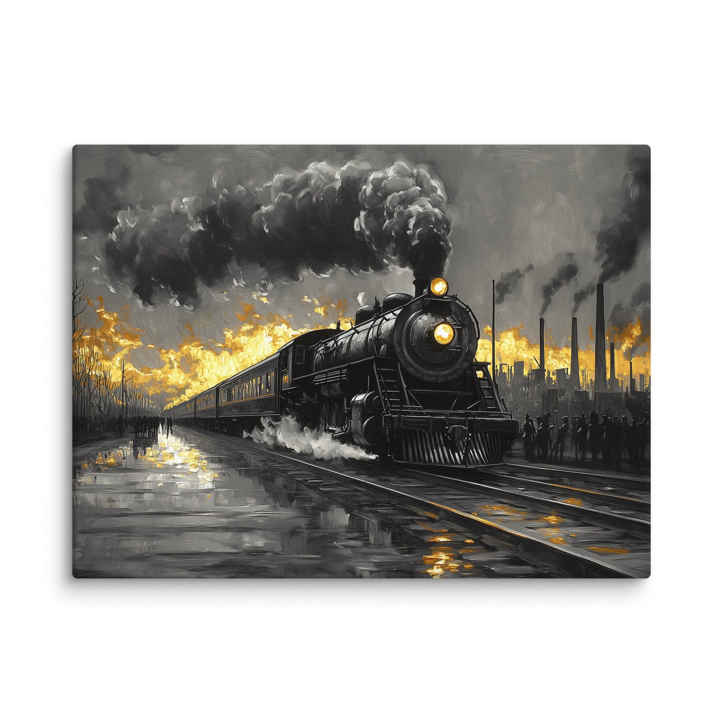 Tableau Locomotive au nuage de vapeur Affiches, reproductions et œuvres graphiques Art Virtuoso L