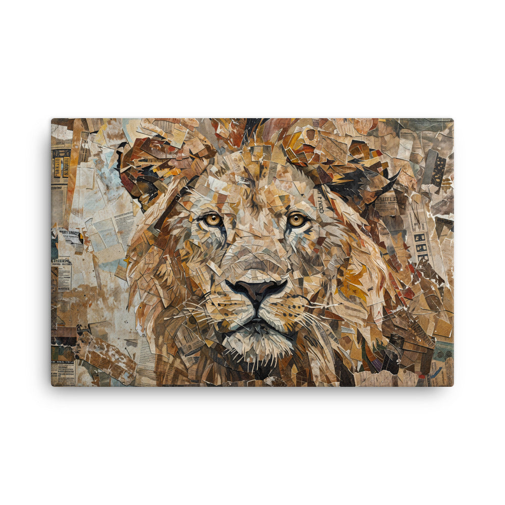 Tableau Street Art Lion - Roi de la Jungle Urbaine Art Virtuoso XL