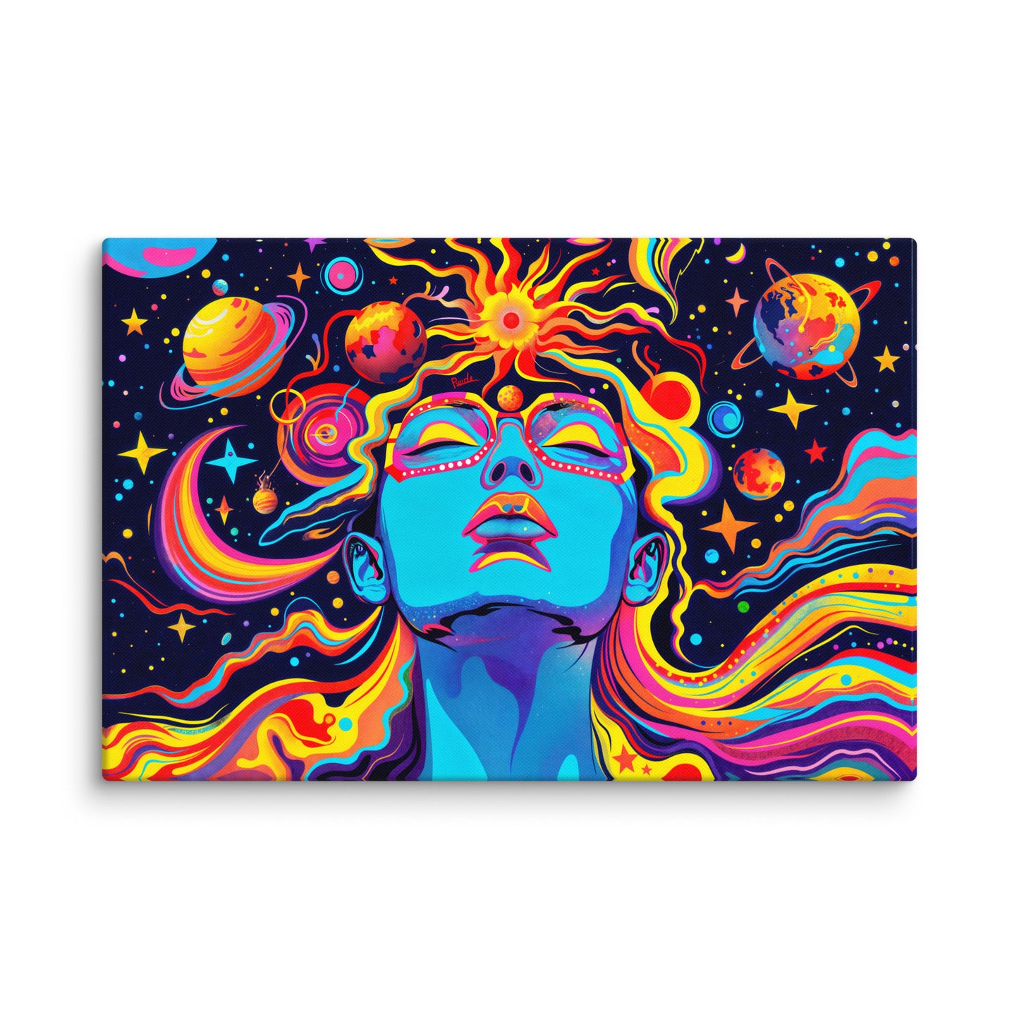 Tableau Psychédélique - Cosmos et Rêverie Art Virtuoso XL