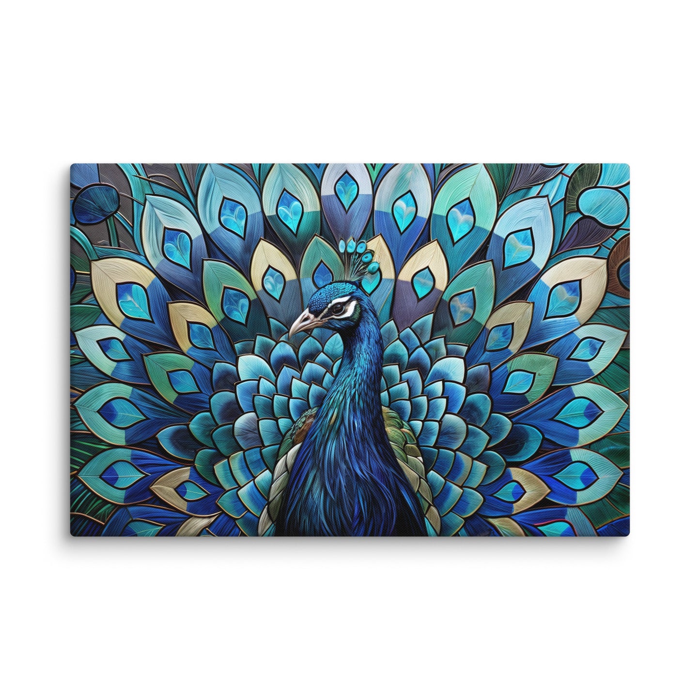 Tableau Paon - Art Deco Art Virtuoso XL