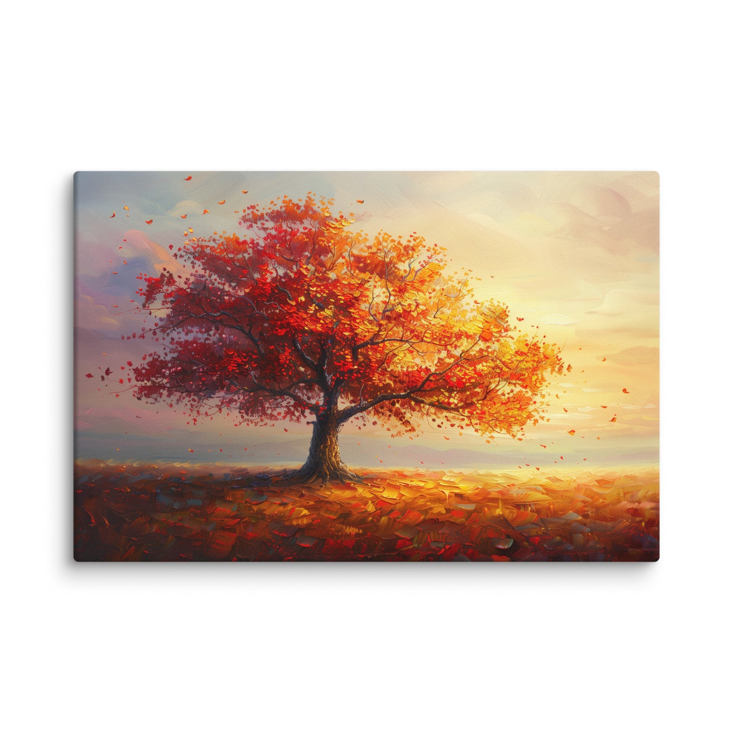 Tableau Arbre - Automne Rougeoyant Affiches, reproductions et œuvres graphiques Art Virtuoso XL
