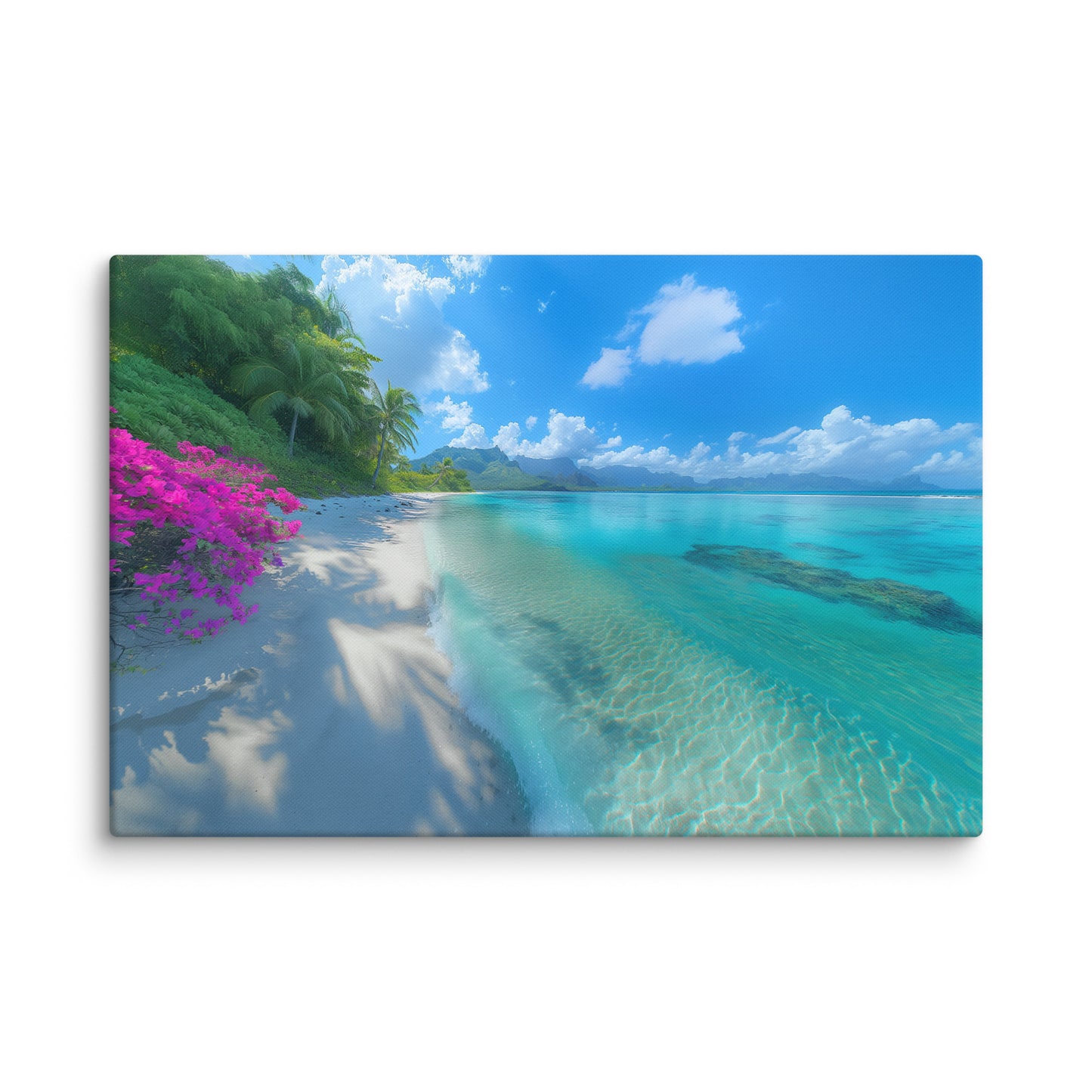 Tableau Tahiti - Plage Tropicale Affiches, reproductions et œuvres graphiques Art Virtuoso XL