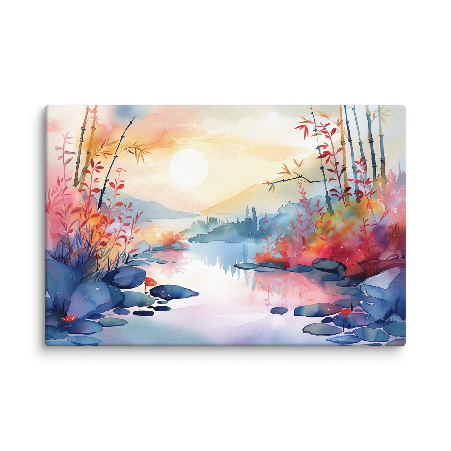 Tableau Zen Aquarelle Affiches, reproductions et œuvres graphiques Art Virtuoso XL