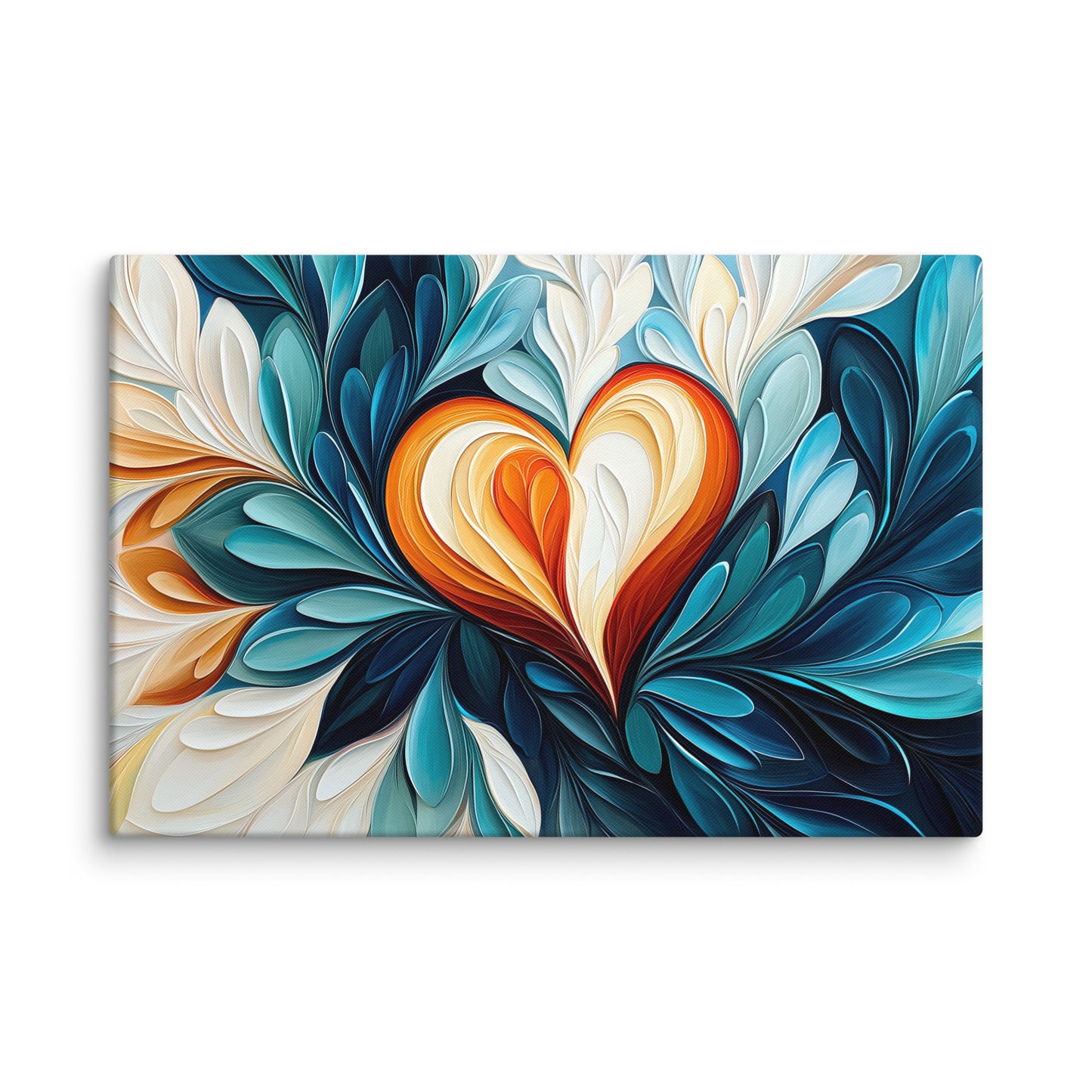 Tableau Art Deco - Coeur Coloré Affiches, reproductions et œuvres graphiques Art Virtuoso XL