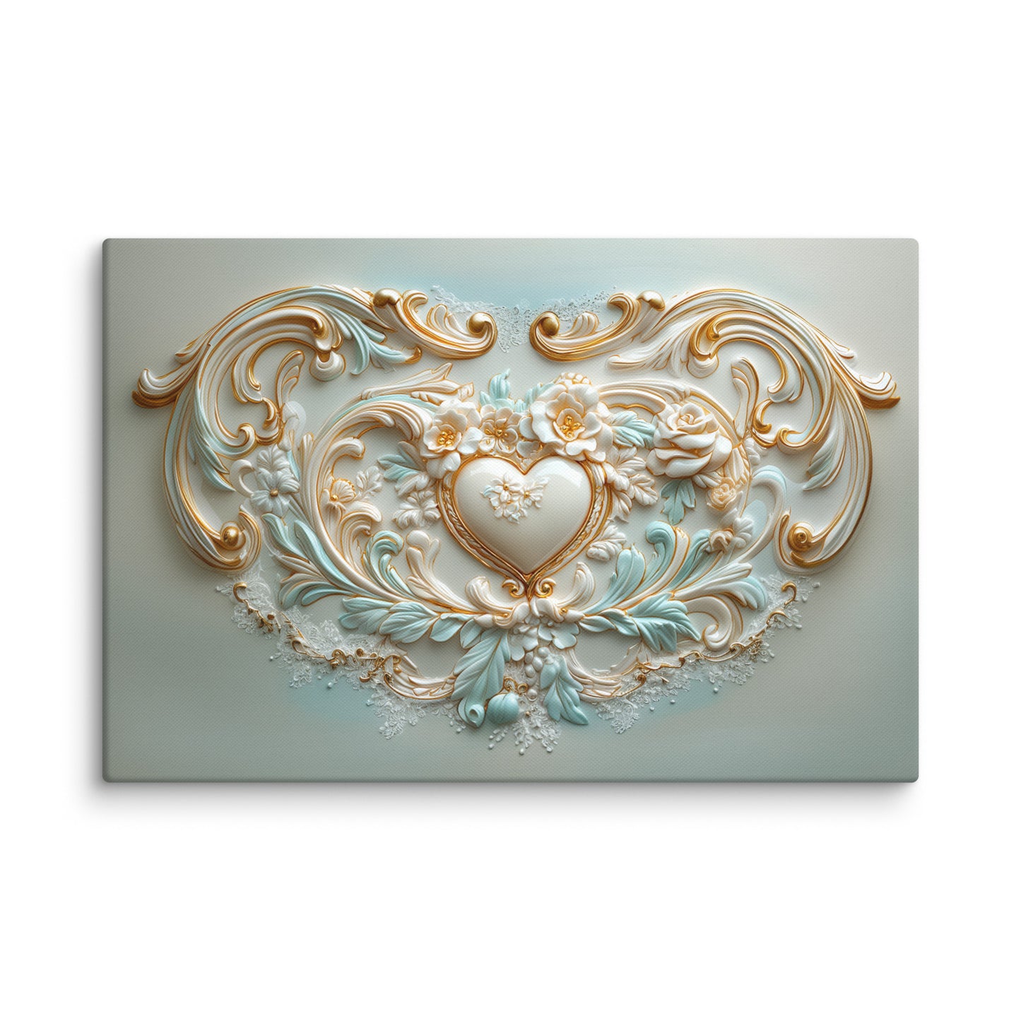 Toile Coeur Art Nouveau Affiches, reproductions et œuvres graphiques Art Virtuoso XL