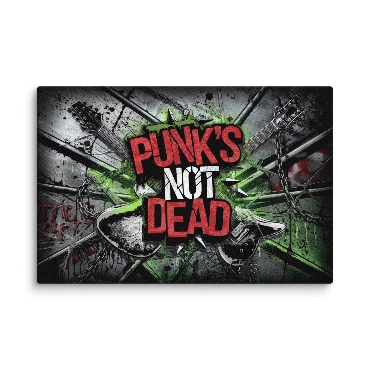 Tableau Art Punk - Graffiti Punk's Not Dead Affiches, reproductions et œuvres graphiques Art Virtuoso XL