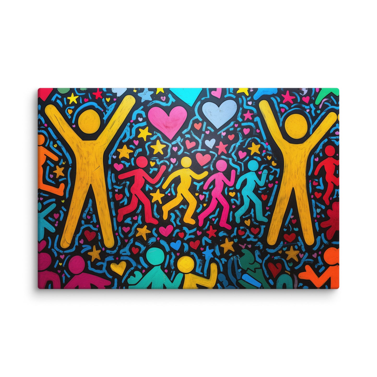 Tableau Keith Haring Style Affiches, reproductions et œuvres graphiques Art Virtuoso XL
