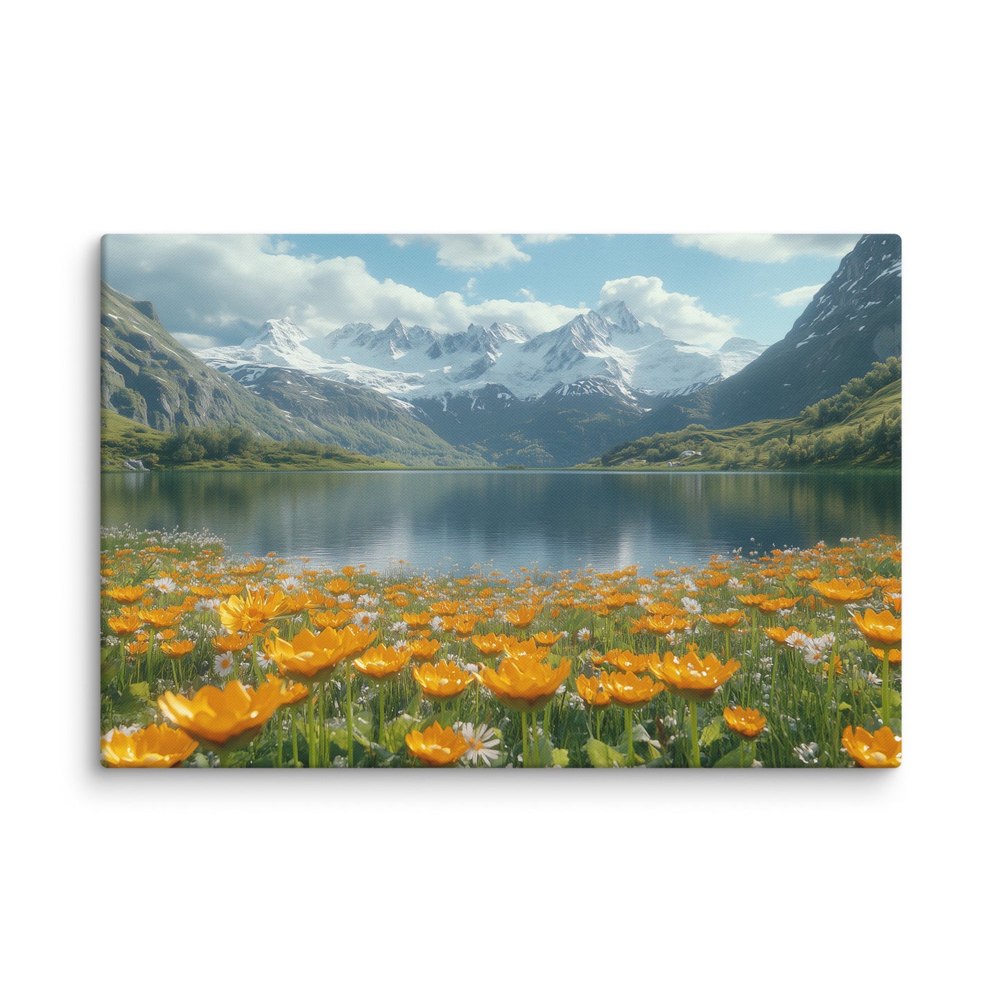 Tableau Nature Paysage - Lac Alpin Affiches, reproductions et œuvres graphiques Art Virtuoso XL