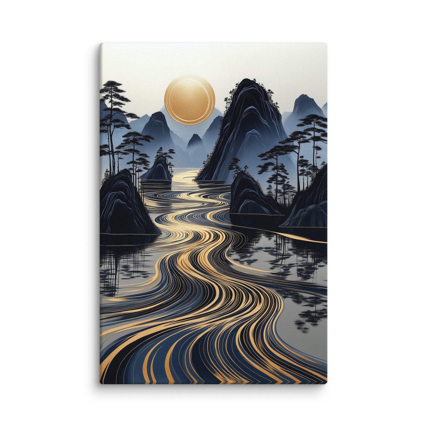 Tableau Nature Design - Rivière d'Or Affiches, reproductions et œuvres graphiques Art Virtuoso XL