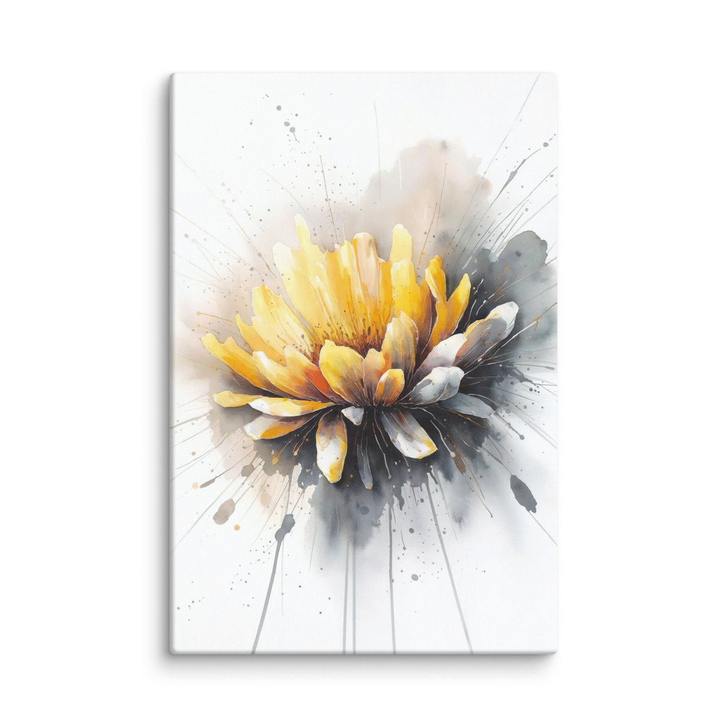 Tableau Abstrait - Fleur Jaune Affiches, reproductions et œuvres graphiques Art Virtuoso XL