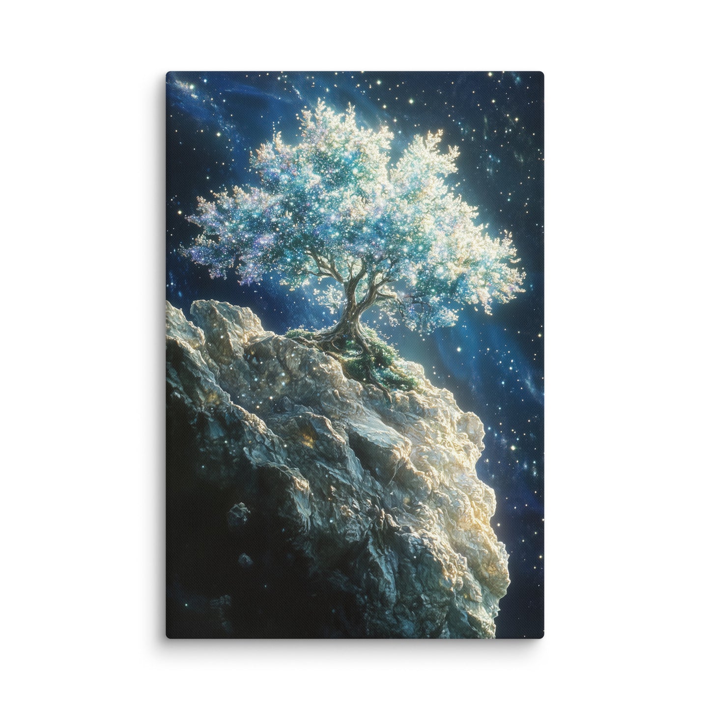 Tableau Arbre Fantastique - entre Terre et Étoiles Affiches, reproductions et œuvres graphiques Art Virtuoso XL