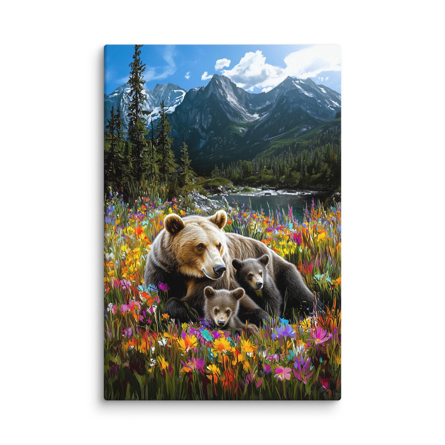 Tableau Oursons en Montagne Affiches, reproductions et œuvres graphiques Art Virtuoso XL